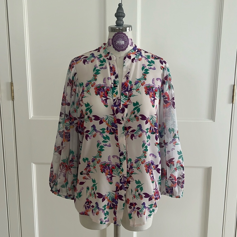 Saloni 100%silk blouse size 4 excellent condition